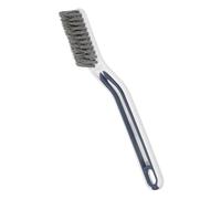 sourcing map Crevice Cleaning Brush with Tweezer, Hard Bristle Gap Brush for Tidying Narrow Space, Deep Cleaning Supplies for Kitchen Sink, Toilet, Bathroom, Bathtub, Home, Window, White