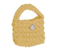 sourcing map Crochet Purse Pouch, Cute Handmade Knitted Storage Bag, Knit Earbud Pouch Crochet Bag for Earbuds Headphones Keys Makeup Storage Organizer, Violet