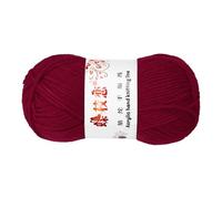 sourcing map Crocheting Yarn, Dark Red 4 Ply Acrylic Yarn 50g Sport Weight Yarns Bulk Soft and Fluffy Yarns for Knitting DIY Crochet Handicraft Blankets Gift,98 Yards