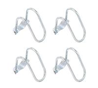 sourcing map Cross-Connector Vertical Pipe Clip, 4pcs Fit 1-5/8"(42mm) to 1-5/8"(42mm) Crossover Buckle Steel Cross Pipe Clamp for Greenhouse Awning Frames