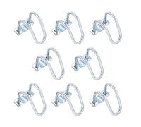 sourcing map Cross-Connector Vertical Pipe Clip, 8pcs Fit 1"(25mm) to 1-1/4"(32mm) Crossover Buckle Steel Cross Pipe Clamp for Greenhouse Awning Frames