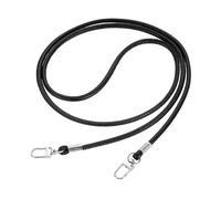 sourcing map Crossbody Replacement Chain Strap, 120cm Thin Soft PU Leather Handbags Strap for Small Bag Purse Clutch Phone Case (Black)