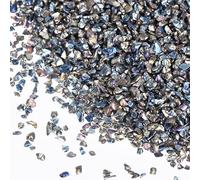 sourcing map Crushed Glass for Resin Art, 150g Medium Irregular Metallic Chunky Chips Small Broken Crushed Glass Glitter Pieces for Crafts DIY Vase Filler Jewelry Making Decor, AB Colors