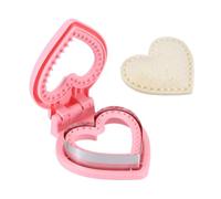 sourcing map Crustless Sandwich Cutter, Love-Shape Uncrustable Sandwich Maker Sealer Press Bread Cookie Cutter and Sealer for DIY Breakfast Lunch Afternoon Tea (Pink)