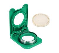 sourcing map Crustless Sandwich Cutter, Round-Shape Uncrustable Sandwich Maker Sealer Press Bread Cookie Cutter and Sealer for DIY Breakfast Lunch Afternoon Tea (Green)