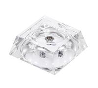 sourcing map Crystal LED Displays Base Stand Holders 70x55x30mm Powered by 3 AG3 Batteries Transparent for Glass Crystal Artwork Decoration