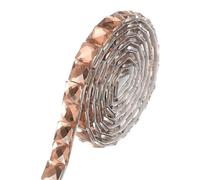 sourcing map Crystal Rhinestone Ribbon, 1 Yard x 0.39 Inch Self-Adhesive Rhinestone Sticker Ribbon Banding Belt Wrap for Wedding Cakes Birthday DIY Crafts Car Home Decor, Champagne