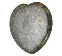 sourcing map Crystals Heart Healing Stones Dragon Red Stone Thumb Natural Love Positive Energy FENG Shui Palm Worry Gemstone 1.6" for Balancing Meditation Anxiety Stress Relief Powerful