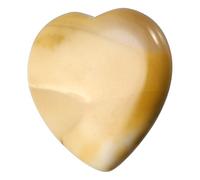 sourcing map Crystals Heart Healing Stones Golden Stone Thumb Natural Love Positive Energy FENG Shui Palm Worry Gemstone 1.2" for Balancing Meditation Anxiety Stress Relief Powerful