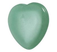 sourcing map Crystals Heart Healing Stones Green Aventurine Thumb Natural Love Positive Energy FENG Shui Palm Worry Gemstone 1.2" for Balancing Meditation Anxiety Stress Relief Powerful, Green