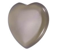 sourcing map Crystals Heart Healing Stones Grey Agate Thumb Natural Love Positive Energy FENG Shui Palm Worry Gemstone 1.2" for Balancing Meditation Anxiety Stress Relief Powerful,Smoky Grey