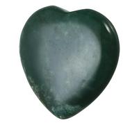 sourcing map Crystals Heart Healing Stones Indian Agate Thumb Natural Love Positive Energy FENG Shui Palm Worry Gemstone 1.2" for Balancing Meditation Anxiety Stress Relief Powerful