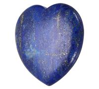 sourcing map Crystals Heart Healing Stones Lapis Lazuli Thumb Natural Love Positive Energy FENG Shui Palm Worry Gemstone 1.6" for Balancing Meditation Anxiety Stress Relief Powerful
