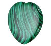 sourcing map Crystals Heart Healing Stones Malachite Thumb Natural Love Positive Energy FENG Shui Palm Worry Gemstone 1.6" for Balancing Meditation Anxiety Stress Relief Powerful