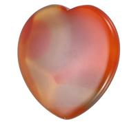 sourcing map Crystals Heart Healing Stones Red Agate Thumb Natural Love Positive Energy FENG Shui Palm Worry Gemstone 1.6" for Balancing Meditation Anxiety Stress Relief Powerful