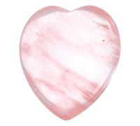 sourcing map Crystals Heart Healing Stones Watermelon Quartz Thumb Natural Love Positive Energy FENG Shui Palm Worry Gemstone 1.2" for Balancing Meditation Anxiety Stress Relief Powerful