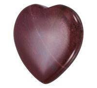 sourcing map Crystals Heart Healing Stones Wine Red Stone Thumb Natural Love Positive Energy FENG Shui Palm Worry Gemstone 1.2" for Balancing Meditation Anxiety Stress Relief Powerful
