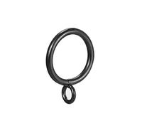 sourcing map Curtain Rings Metal 28mm Inner Dia Drapery Ring for Curtain Rods Black 16 Pcs