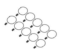 sourcing map Curtain Rings with Clips, 40pcs Drapery Curtain Clip Rings, 2 Inch Curtain Clip Rings Hooks for Curtain Rod (Black)