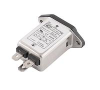 sourcing map CW1D-10A-T AC250V 10A 50/60Hz Inlet Power Line EMI Filter