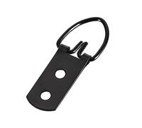 sourcing map D Ring Picture Hangers, 52mm x 20mm Black Assortment Kit for Photo Hanging Solutions, 30 Pcs