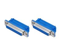 sourcing map D-sub Connector DB25 IDC Crimp Connector Female Socket 25-pin 2-Row Female Serial Port Terminal Breakout for Mechanical Equipment CNC Computers Pack of 2