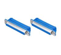 sourcing map D-sub Connector DB37 IDC Crimp Connector Female Socket 37-pin 2-Row Female Serial Port Terminal Breakout for Mechanical Equipment CNC Computers Pack of 2