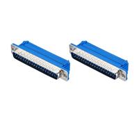 sourcing map D-sub Connector DB37 IDC Crimp Connector Male Socket 37-pin 2-Row Male Serial Port Terminal Breakout for Mechanical Equipment CNC Computers Pack of 2