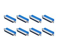sourcing map D-sub Connector DB37 IDC Crimp Connector Male Socket 37-pin 2-Row Male Serial Port Terminal Breakout for Mechanical Equipment CNC Computers Pack of 8