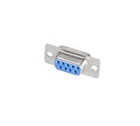 sourcing map D-sub Connector DB9 Female Socket 9-pin 2-row Port Terminal Breakout for Mechanical Equipment CNC Computers Blue Pack of 5