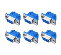 sourcing map D-sub Connector DB9 IDC Crimp Connector Female Socket 9-pin 2-Row Female Serial Port Terminal Breakout for Mechanical Equipment CNC Computers Pack of 6