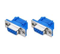 sourcing map D-sub Connector DB9 IDC Crimp Connector Female Socket 9-pin 2-Row Female Serial Port Terminal Breakout for Mechanical Equipment CNC Computers Pack of 2