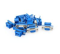 sourcing map D-SUB DB9 9 Pin Female IDC Crimp Connector for Flat Ribbon Cable (Pack of 10)