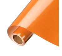 sourcing map Dark Orange Heat Transfer Vinyl, 10 Inch x 8ft Iron-on Vinyl Roll for Decal Cutting, Signs, Scrapbooking, DIY Craft, Home Decoration