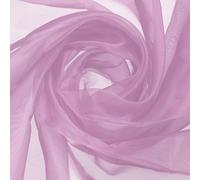 sourcing map Dark Pink Organza Fabric 60" Bridal Solid Sheer Organza Crystal Organza Sheer Silky Fabric for DIY Craft Table Runner Wedding Party Home Decoration, 60" by 1 Yard