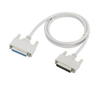 sourcing map DB25 25-Pin Parallel Port Printer Cable, 4.6ft(1.4m) DB25 Male to Female 25 Pin Converter with Nickel-Plated Connectors for Scanners Printers Beige