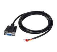 sourcing map DB9 RS232 Serial Cable, 24AWG DB9 Female to Bare Wire Open End with 3 Wiring Terminals, 232-235 Extension Cable for Data Communication, 4.9 ft