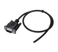 sourcing map DB9 RS232 Serial Cable, 24AWG DB9 Male to Bare Wire Open End with 3 Wiring Terminals, 232-235 Extension Cable for Data Communication, 1.6 ft