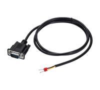 sourcing map DB9 RS232 Serial Cable, 24AWG DB9 Male to Bare Wire Open End with 3 Wiring Terminals, 232-235 Extension Cable for Data Communication, 3.3 ft