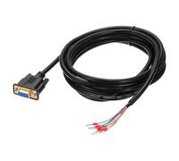 sourcing map DB9 RS232 Serial Cable, 26AWG DB9 Female to Bare Wire with 9 Wiring Terminals, RS232 Extension Double Shielded Cable 9.8 ft