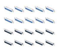 sourcing map DB9 Solder Connectors,DB25 Solder Connectors Male Female Socket 25-pin 2-Row Male Female Serial Port Terminal Breakout for Mechanical Equipment CNC Computers Pack of 20