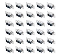 sourcing map DB9 Solder Connectors,DB25 Solder Connectors Male Female Socket 9-pin 2-Row Male Female Serial Port Terminal Breakout for Mechanical Equipment CNC Computers Pack of 30