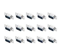 sourcing map DB9 Solder Connectors,DB25 Solder Connectors Male Socket 9-pin 2-Row Male Serial Port Terminal Breakout for Mechanical Equipment CNC Computers Pack of 15