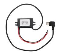 sourcing map DC 12/24V to 5V Power Converter 3A 15W Step Down Converter Voltage Reducer Transformer Power Supply Module Adapter for Car Truck Solar System (Type-C Right Angle Connector)