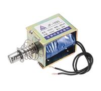 sourcing map DC 12V 0.36A Solenoid Electromagnet Pull Type 60N 10mm Stroke Solenoid Actuator Open Frame Linear Motion JF-1050 Magnet Solenoid