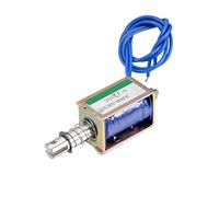 sourcing map DC 12V 10N 10mm Stroke Push Pull Type Open Frame Solenoid Electromagnet XRN-0630T