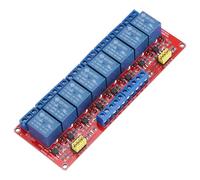 sourcing map DC 12V 8 Channel Relay Module High or Low Level Trigger for Electronics Industrial Home Automation