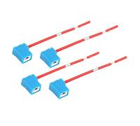 sourcing map DC 12V H1 H3 Car Light Socket Headlight Wire Harness Connector 4pcs