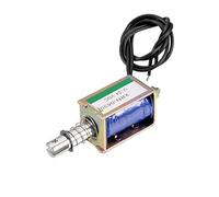 sourcing map DC 24V 10N 10mm Stroke Push Pull Type Open Frame Solenoid Electromagnet XRN-0630T