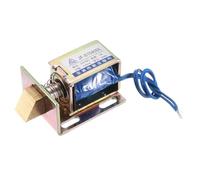 sourcing map DC 24V 1A Solenoid Electromagnet Push Pull Type 25N 10mm Stroke Solenoid Actuator Open Frame Linear Motion JF-S1040DL Magnet Solenoid